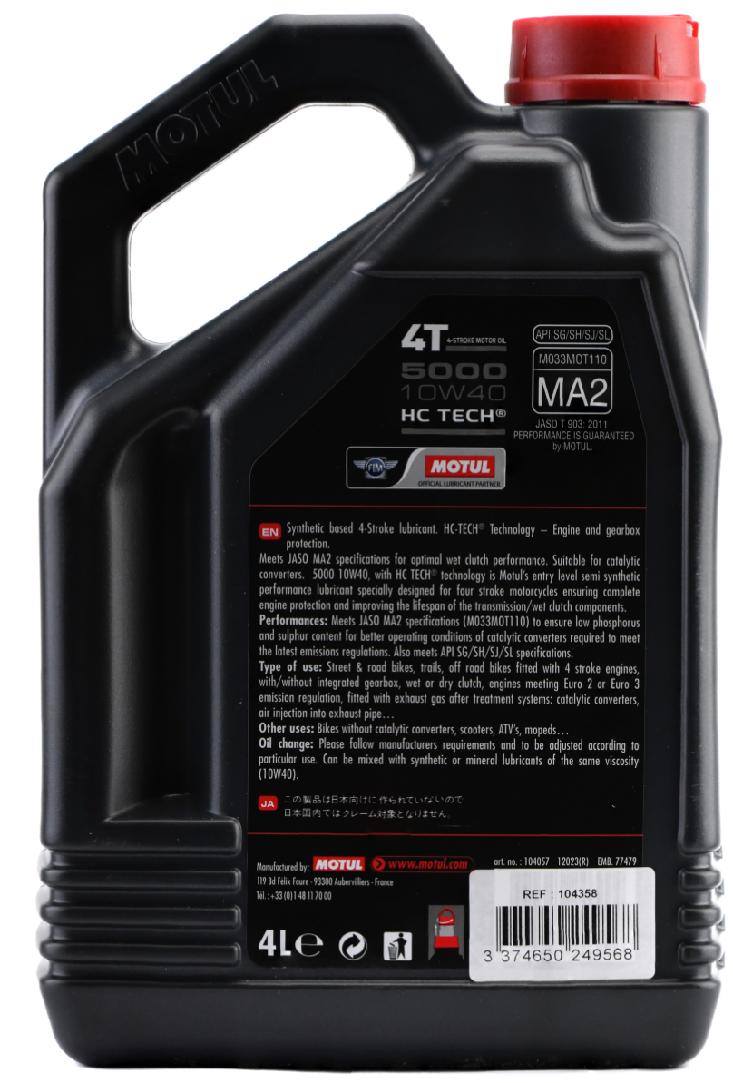 Motul 5000 10w40 4T Semi Synthetic